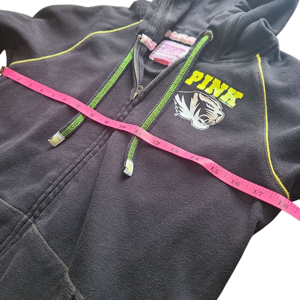 Victoria’s Secret PINK Missouri Tigers Womens Medium Zip Up Vintage Mizzou - Picture 6 of 7
